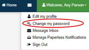 Change my password in MyWESTLINCOLN